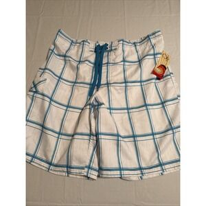 OP Ocean Pacific 40-42 Waist  Eboard Shorts Men's Dark Navy Combo Swim Trunks XL